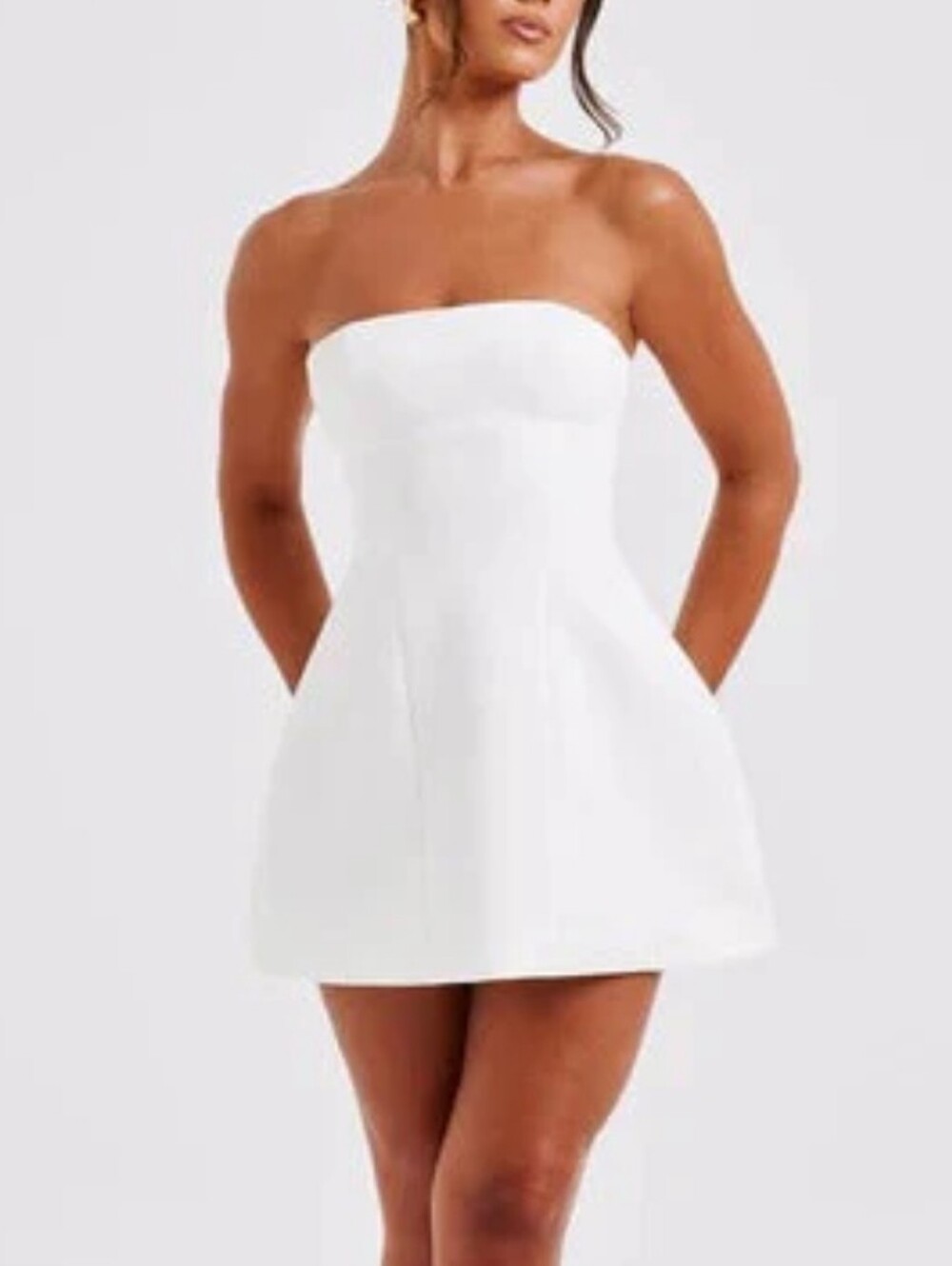 Sienna Mini Bubble Dress XS White NWT